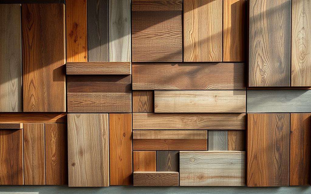 Varouse varieties of decorative wood panels for walls