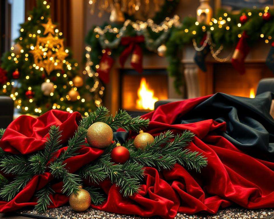 A festive luxury with red colour premium fabrics