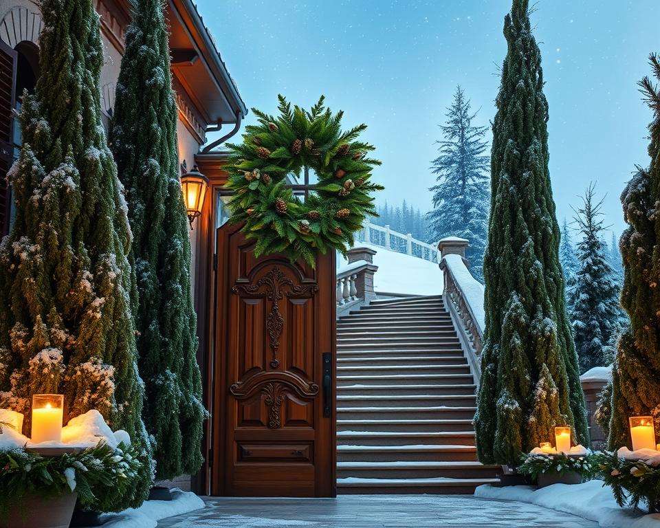 High End Christmas Decor- Entrance and Foyer Décor