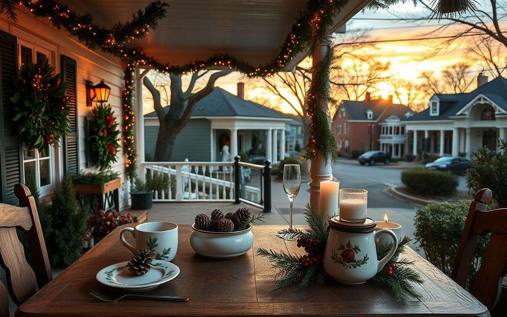 Restaurants decorated for Christmas- Mason-Dixon