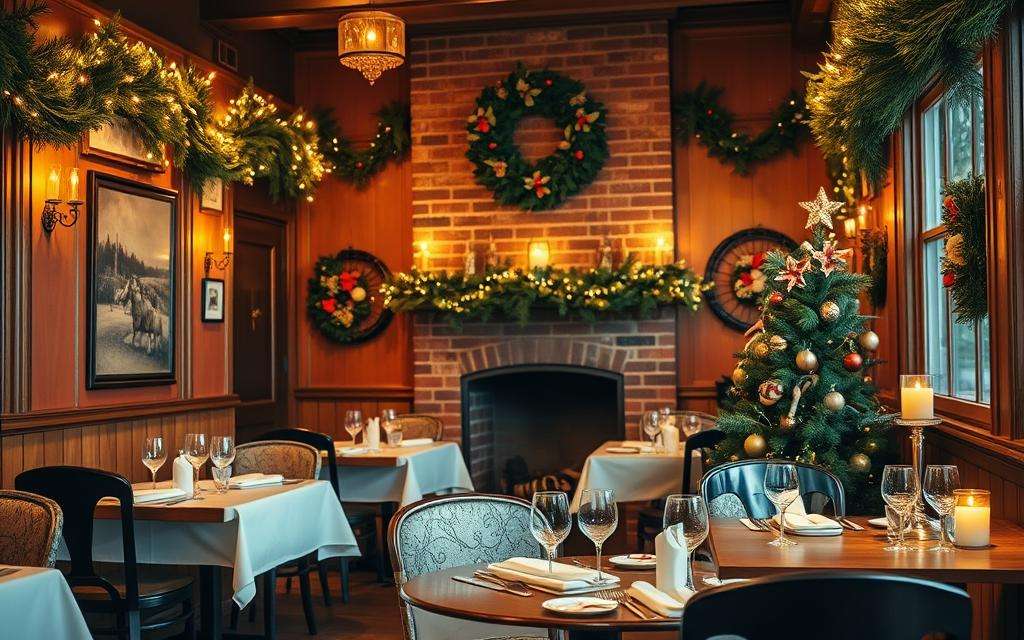 Restaurants decorated for Christmas - Decorated Restaurant